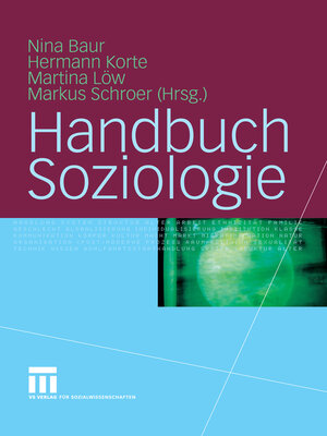 cover image of Handbuch Soziologie
